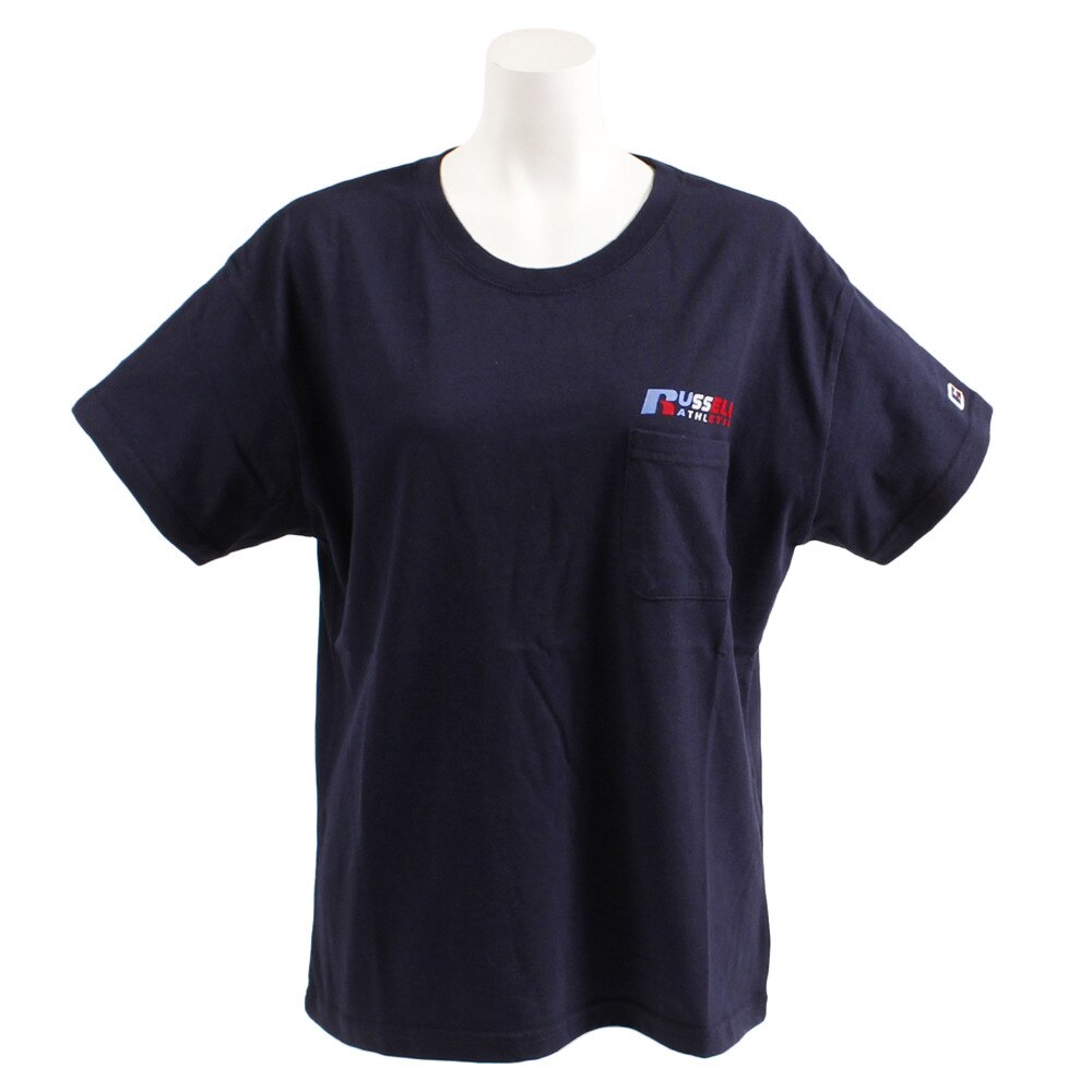  【多少の傷汚れありの為大奉仕】Tシャツ 半袖 NUBLEND ポケット付き RBL19S1011 NVY オンライン価格