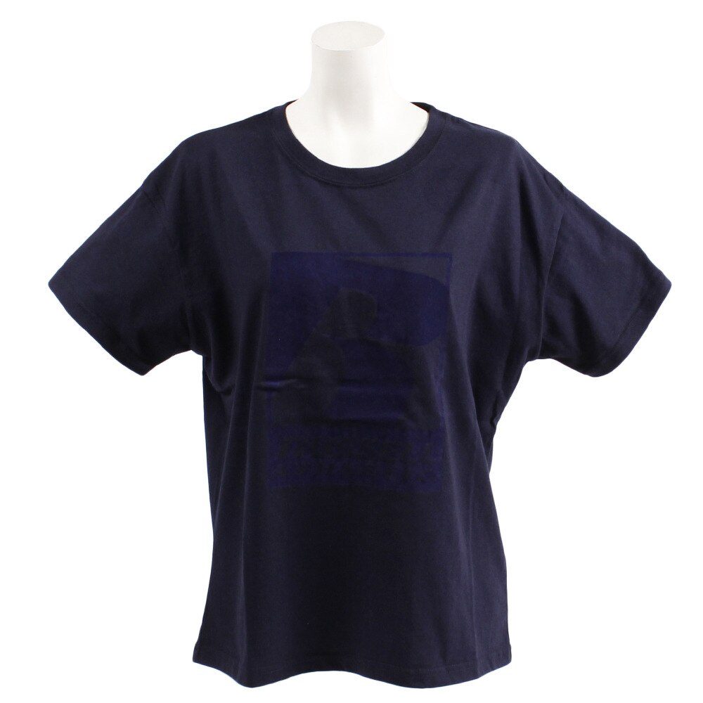  【多少の傷汚れありの為大奉仕】Tシャツ 半袖 NUBLEND ロゴ RBL19S1020 NVY オンライン価格