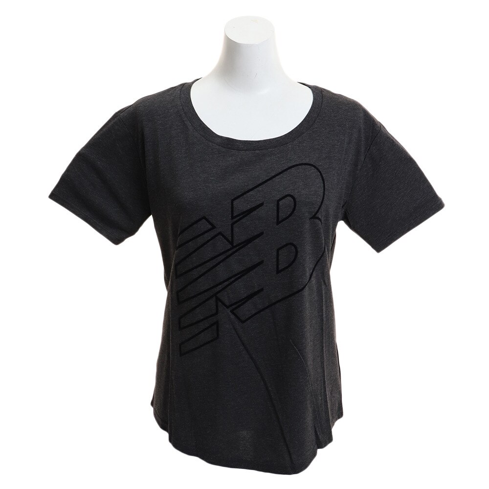  Tシャツ 半袖 ヘザーテックショートスリーブ AWT73124BKH オンライン価格