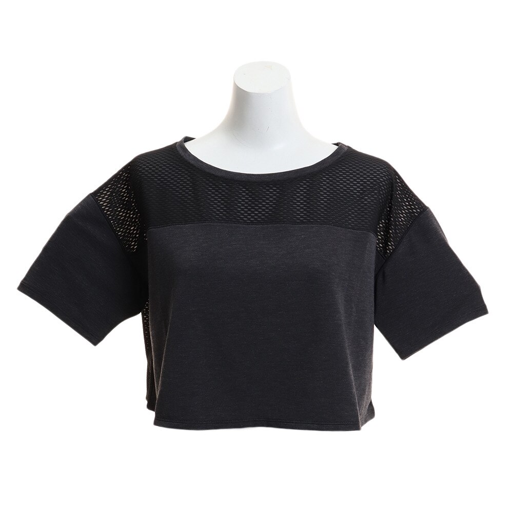  Tシャツ 半袖 DETERMINATION クロップトップシャツ AWT81105BK オンライン価格
