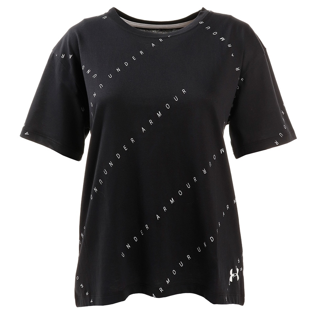  Tシャツ レディース 半袖 ロゴ プリント ライブ 1355708 BLK/WHT/WHT AT オンライン価格