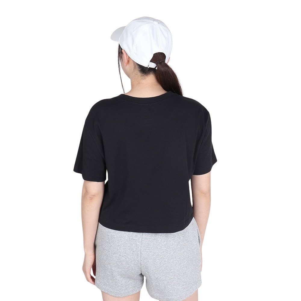 ナイキ（NIKE）（レディース）Tシャツ 半袖 エッセンシャル クロップ アイコン フレンチテリー BV6176-010