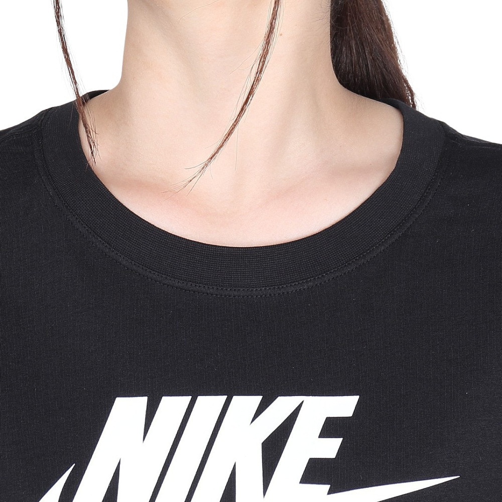 ナイキ（NIKE）（レディース）Tシャツ 半袖 エッセンシャル クロップ アイコン フレンチテリー BV6176-010