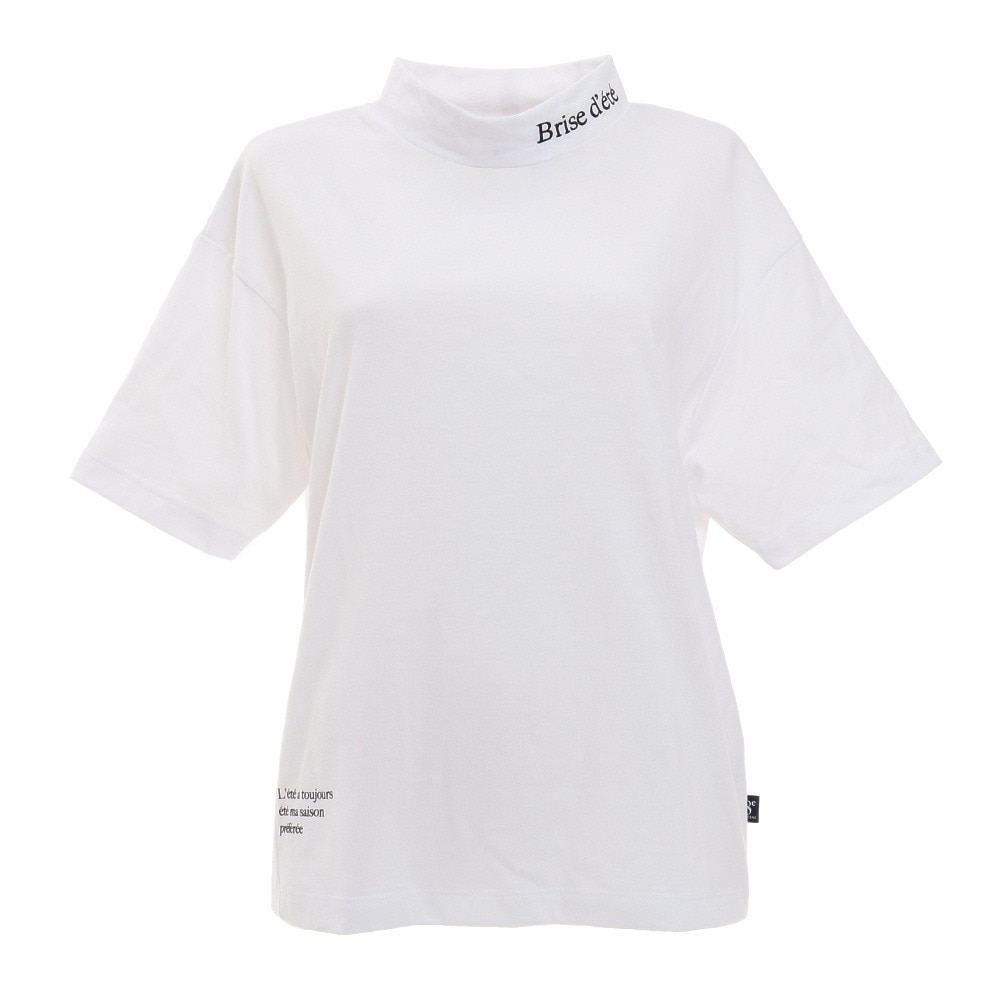  洗っても機能が続く ずっとカットUV モックネックTシャツ HU21SEG864025WHT