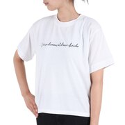 ウィッテム（HUITIEME）（レディース）洗っても機能が続く ずっとカットUV LONG EMB 半袖Tシャツ HU21SEG864026WHT