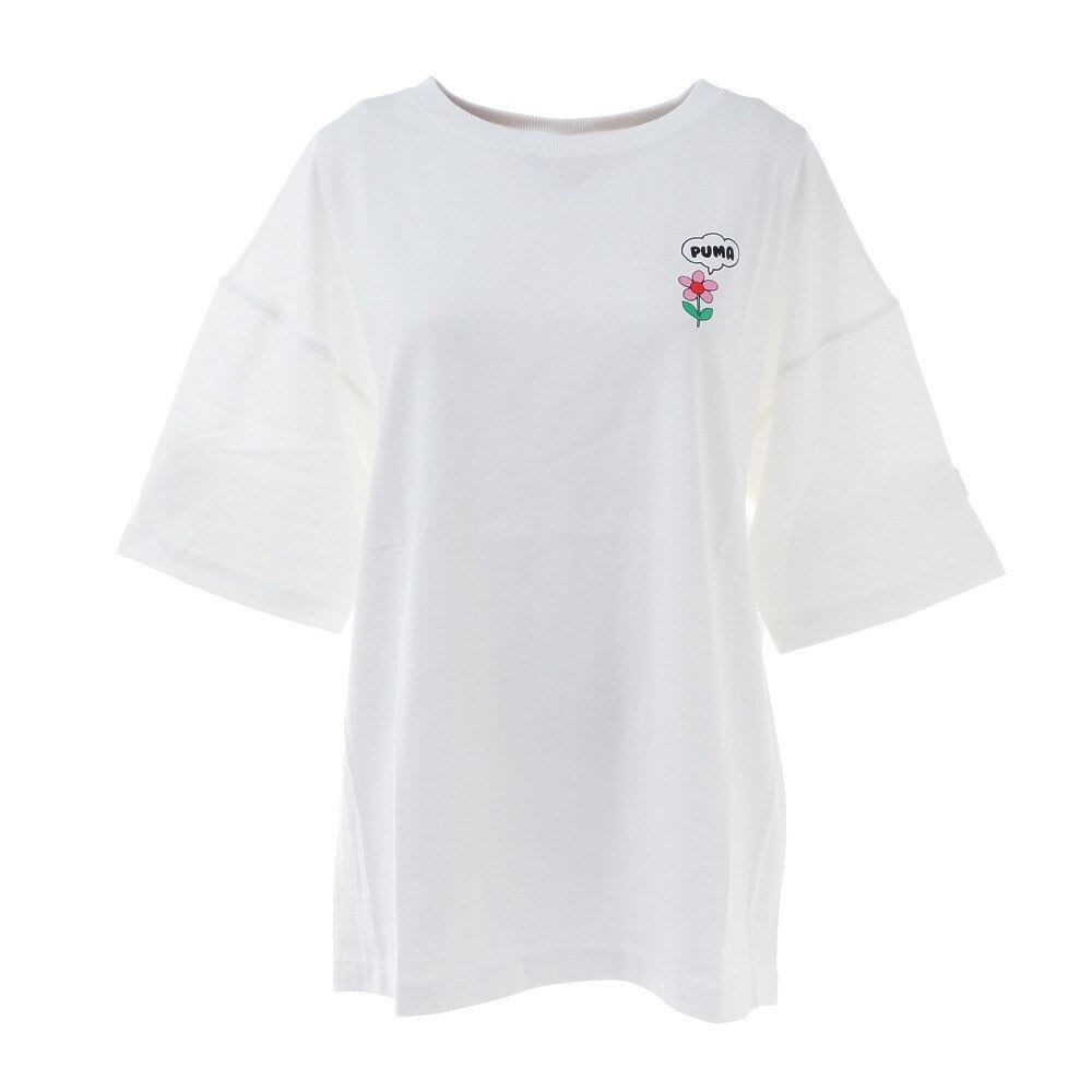 DOWNTOWN グラフィック Tシャツ 530244 02 WHT