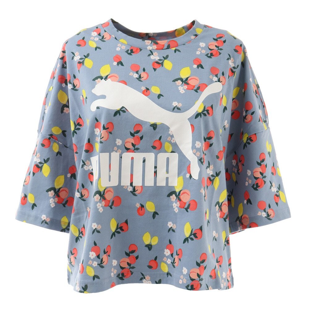  CLASSICS グラフィックス ボーイフレンド Tシャツ 599619 19 BLU