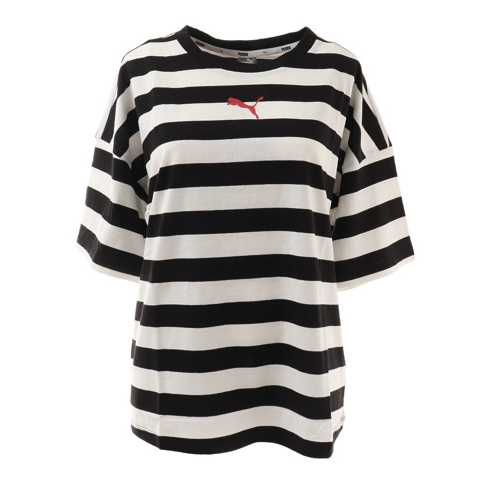  SUMMER STRIPES AOP Tシャツ 845869 01 BLK