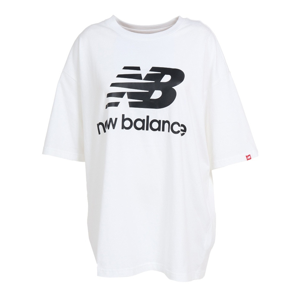 ニューバランス（new balance）（レディース）Tシャツ レディース 半袖 スタックドロゴTシャツ WT03519WK  スポーツ用品はスーパースポーツゼビオ