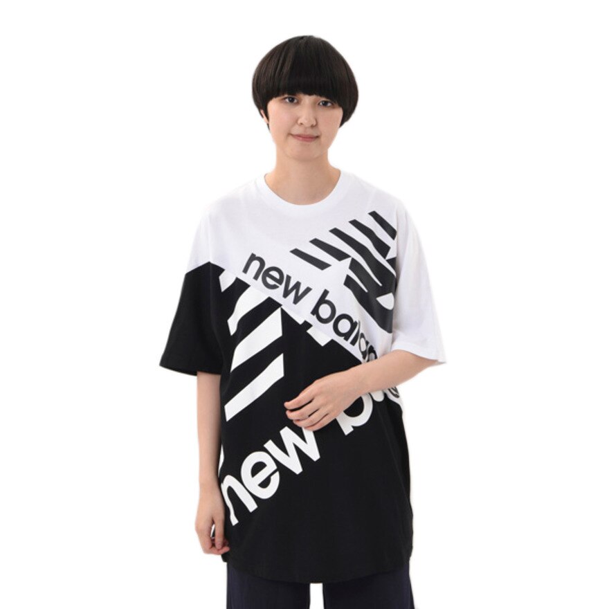 Tシャツ レディース 半袖 Athletics スプライス チュニック Wtbkm ニューバランス スーパースポーツゼビオ