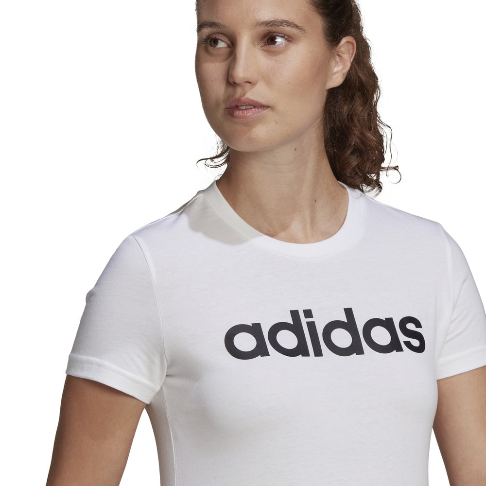 アディダス（adidas）（レディース）Tシャツ レディース 半袖 ラウンジウェア エッセンシャルズ スリム ロゴ 28869-GL0768 カットソー