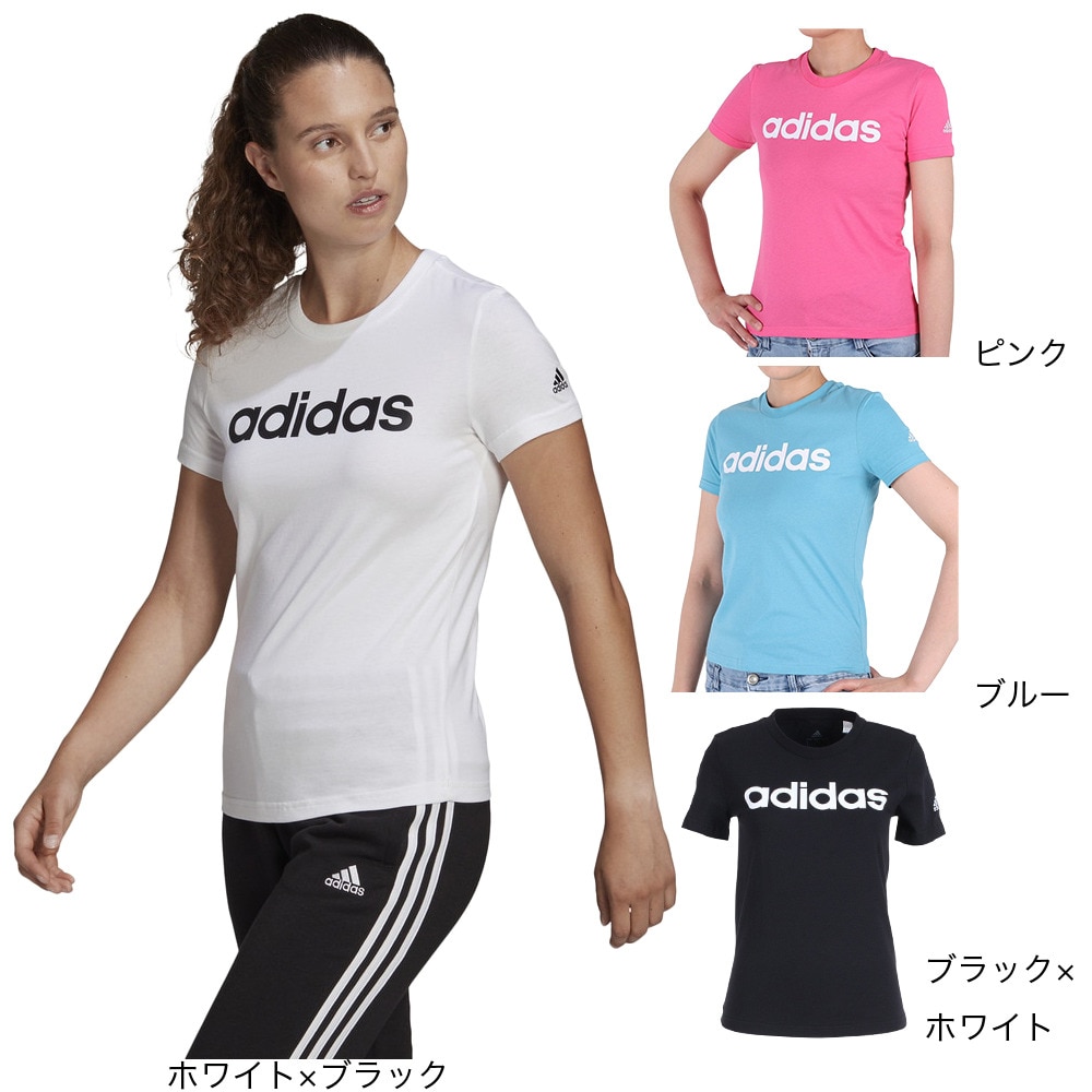 アディダス（adidas）（レディース）半袖Tシャツ レディース ラウンジウェア エッセンシャルズ スリム 28869-IC0629