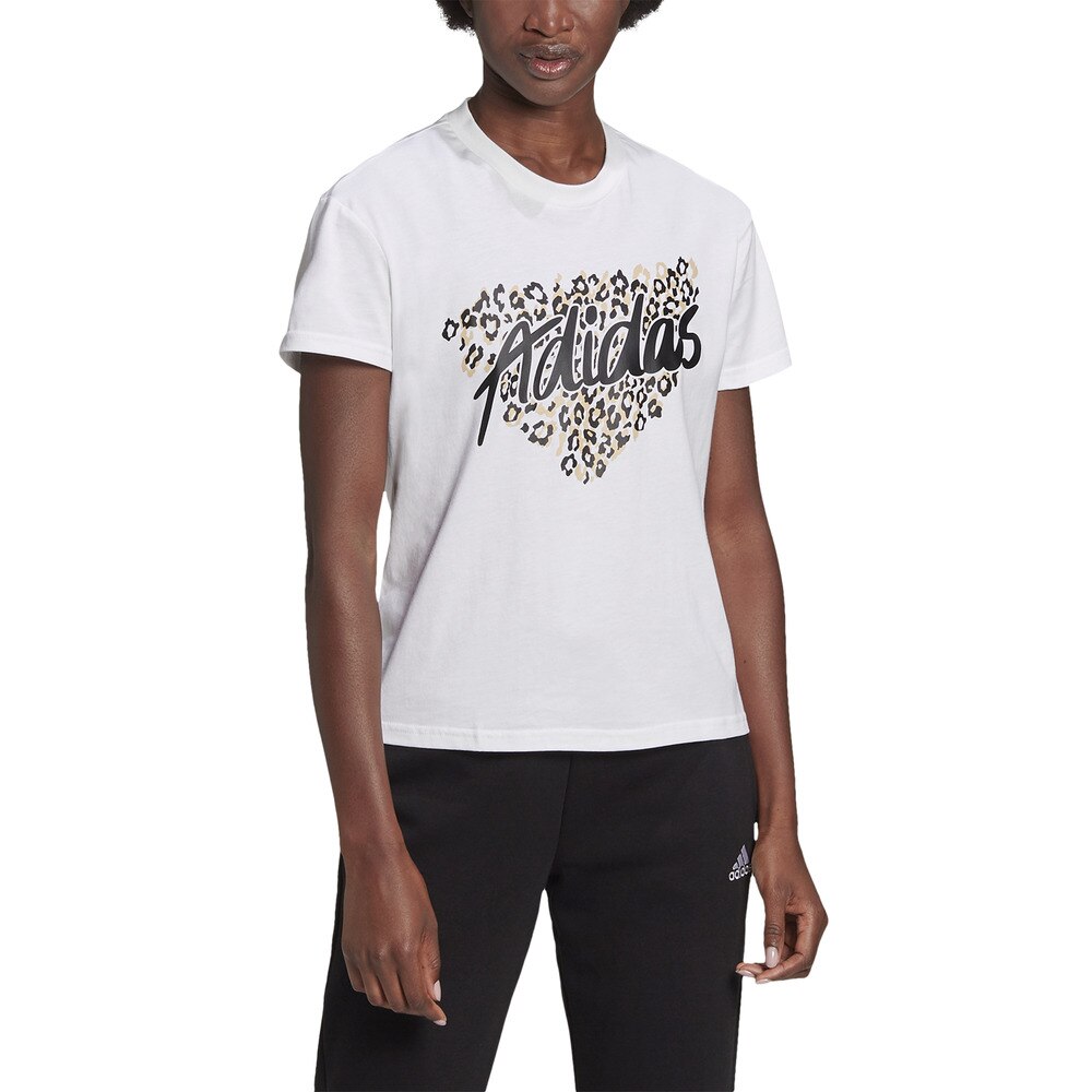  レオパード グラフィック 半袖Tシャツ 28938-GL0845 母の日