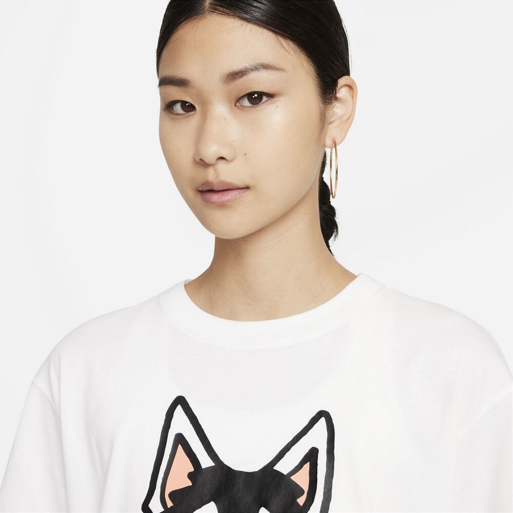 ナイキ ナイキ Nike レディース Tシャツ レディース 半袖 ボーイフレンド ドッグ ハイブリット Dj1846 100 カットソー スポーツ用品はスーパースポーツゼビオ