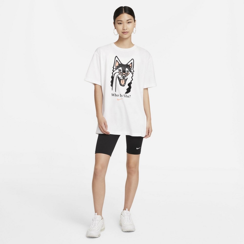 ナイキ ナイキ Nike レディース Tシャツ レディース 半袖 ボーイフレンド ドッグ ハイブリット Dj1846 100 カットソー スポーツ用品はスーパースポーツゼビオ