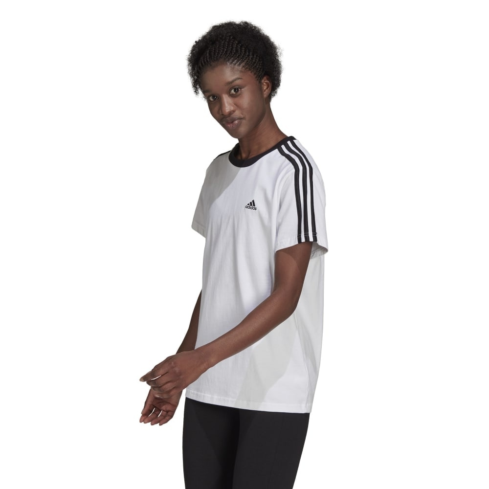 アディダス（adidas）（レディース）エッセンシャルズ スリーストライプス 半袖Tシャツ IXV18-H10201