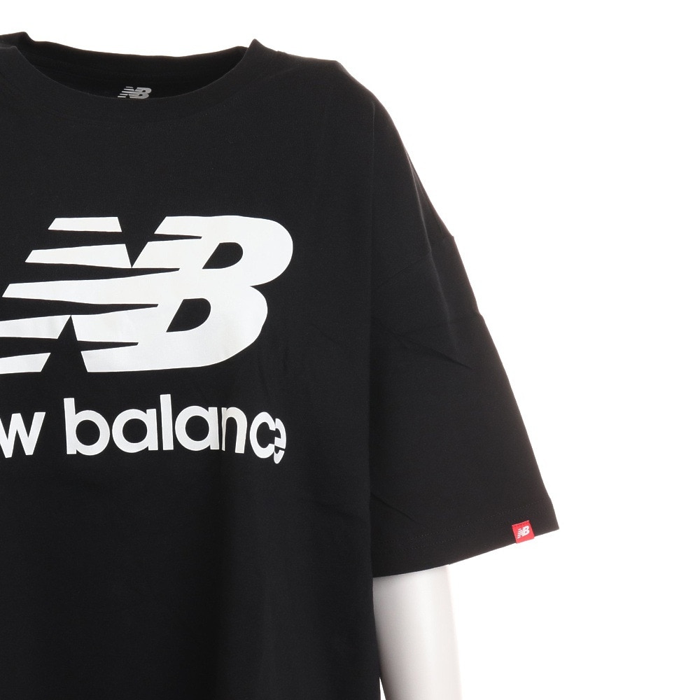 ニューバランス（new balance）（レディース）スタックドロゴTシャツ WT03519BK