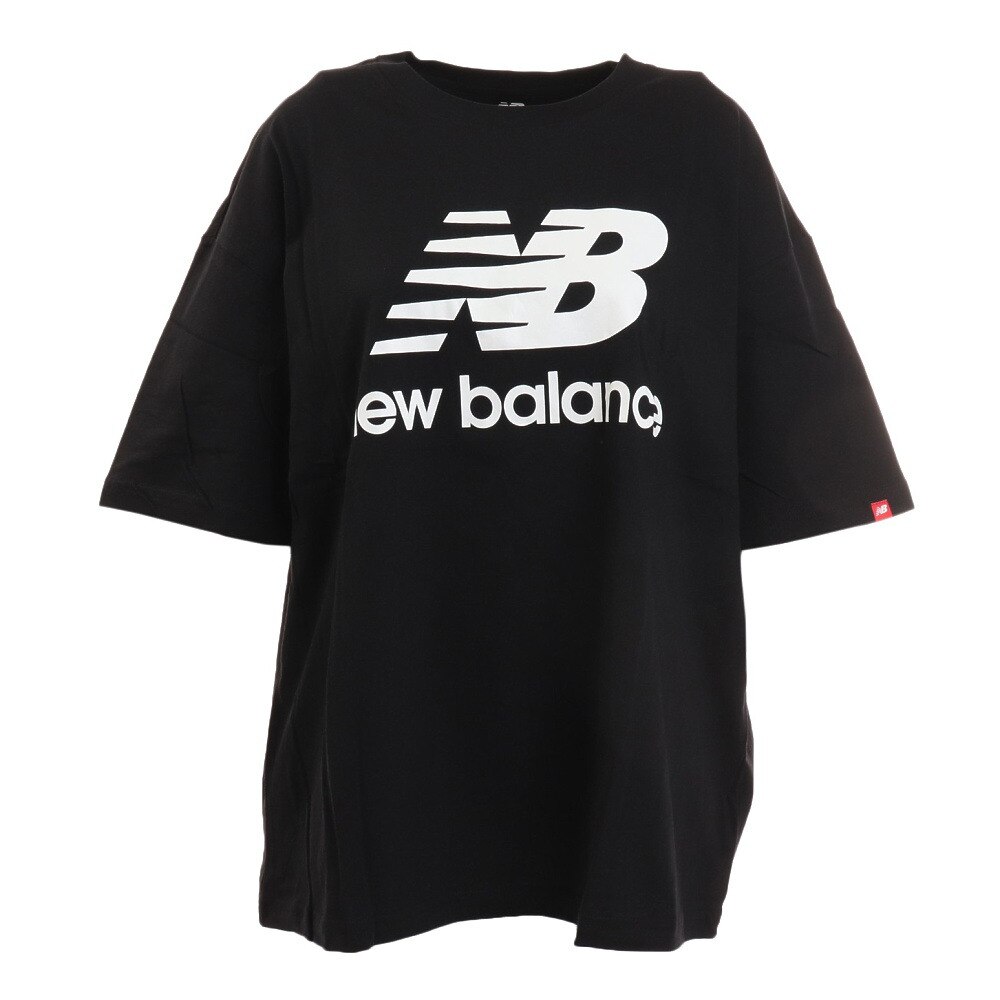 ニューバランス（new balance）（レディース）スタックドロゴTシャツ WT03519BK