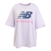 ニューバランス（new balance）（レディース）スタックドロゴショートスリーブオーバーサイズTシャツ WT03519LIA
