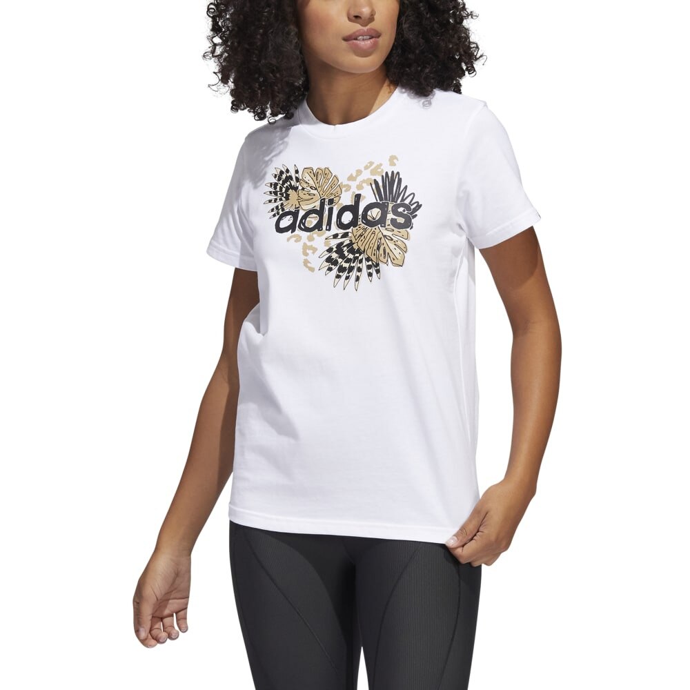 アディダス（adidas）（レディース）半袖Tシャツ レディース FARM プリント グラフィック CS354-H57399