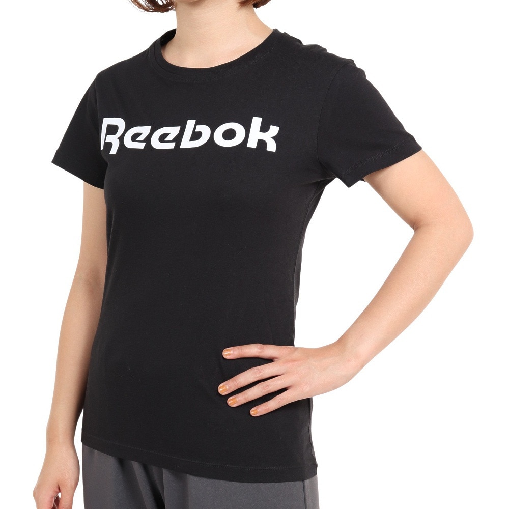 リーボック（REEBOK）（レディース）レディーストレーニング エッセンシャルズ グラフィック 半袖Tシャツ IXT70-GU8329 綿100%