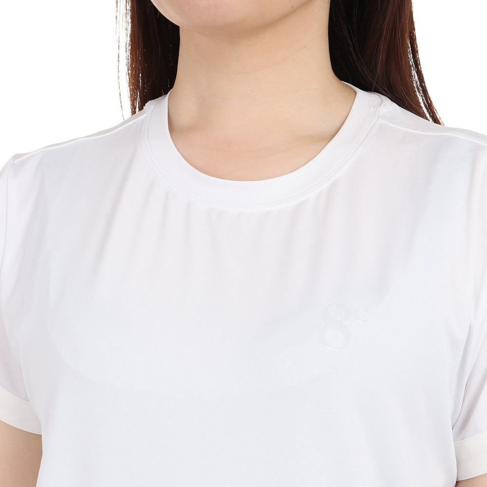 ウィッテム（HUITIEME）（レディース）半袖Tシャツ レディース Backロゴプリント 192-26443-005