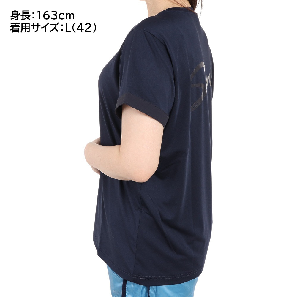 ウィッテム（HUITIEME）（レディース）半袖Tシャツ レディース Backロゴプリント 192-26443-098