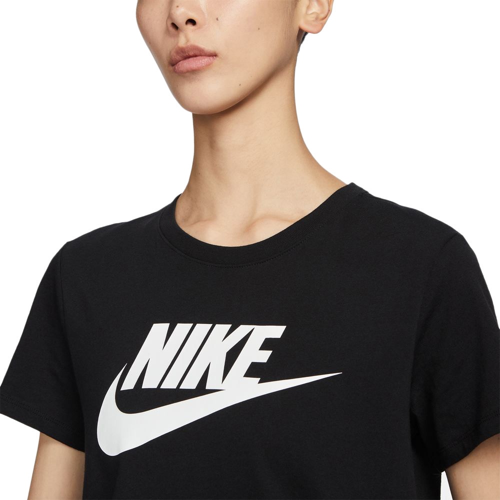 ナイキ（NIKE）（レディース）半袖Tシャツ レディース 黒 NSW エッセンシャル ICN FTRA DX7907-010 
