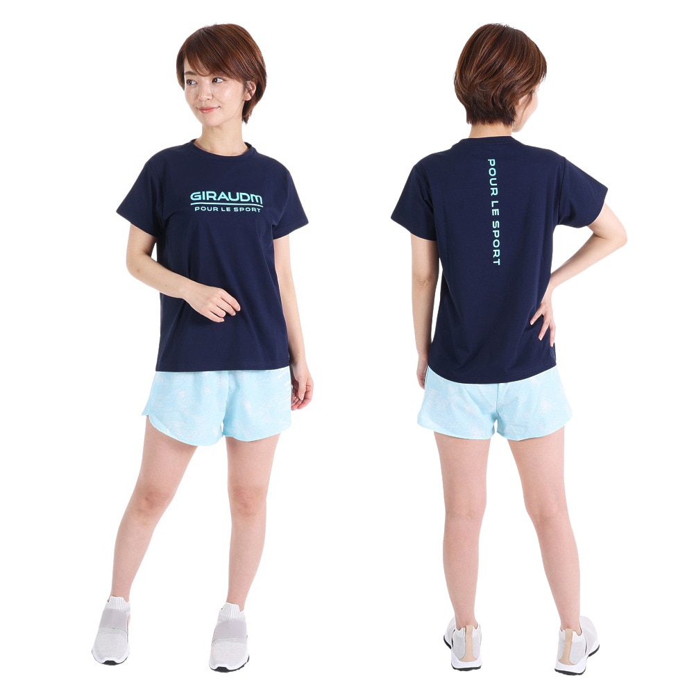 ジローム（GIRAUDM）（レディース）半袖Tシャツ レディース ドライプラス jarsey CT3S0041-TR864-GRCD NVY