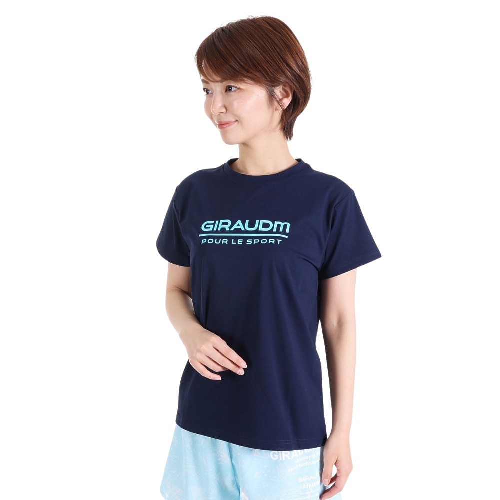 ジローム（GIRAUDM）（レディース）半袖Tシャツ レディース ドライプラス jarsey CT3S0041-TR864-GRCD NVY  スポーツ用品はスーパースポーツゼビオ
