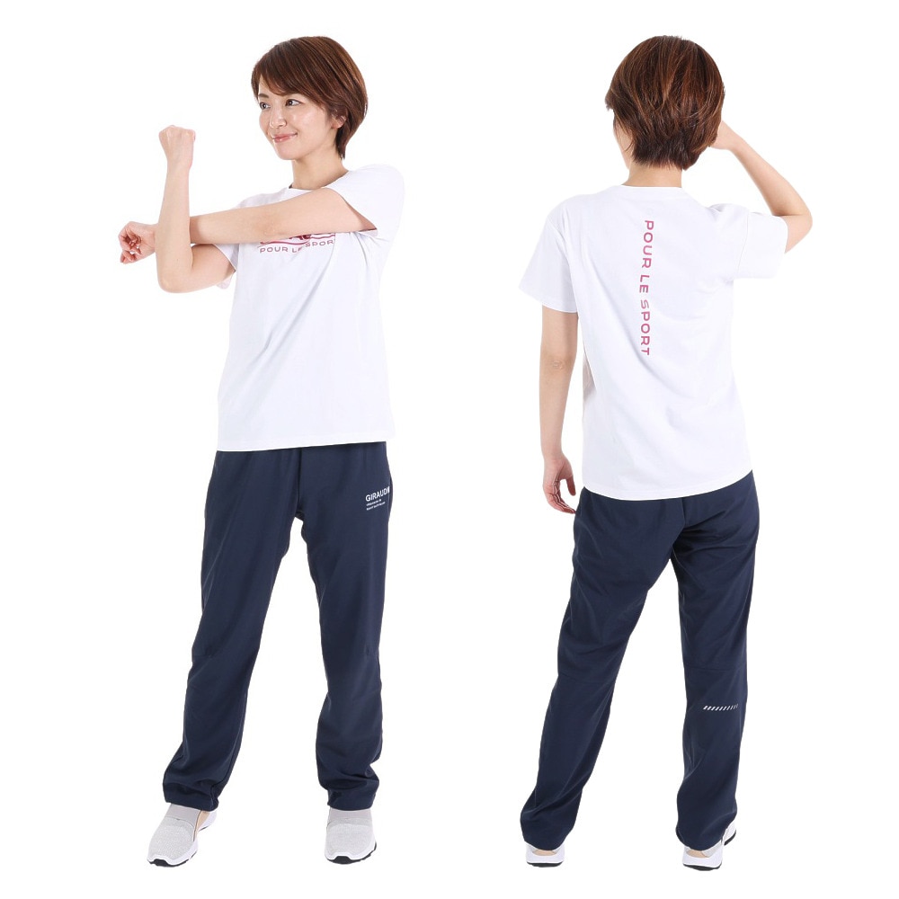 ジローム（GIRAUDM）（レディース）半袖Tシャツ レディース ドライプラス jarsey CT3S0041-TR864-GRCD WHT