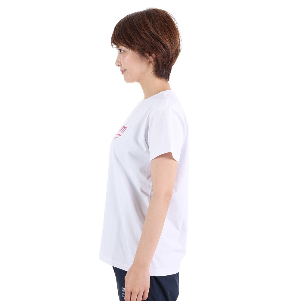 ジローム（GIRAUDM）（レディース）半袖Tシャツ レディース ドライプラス jarsey CT3S0041-TR864-GRCD WHT