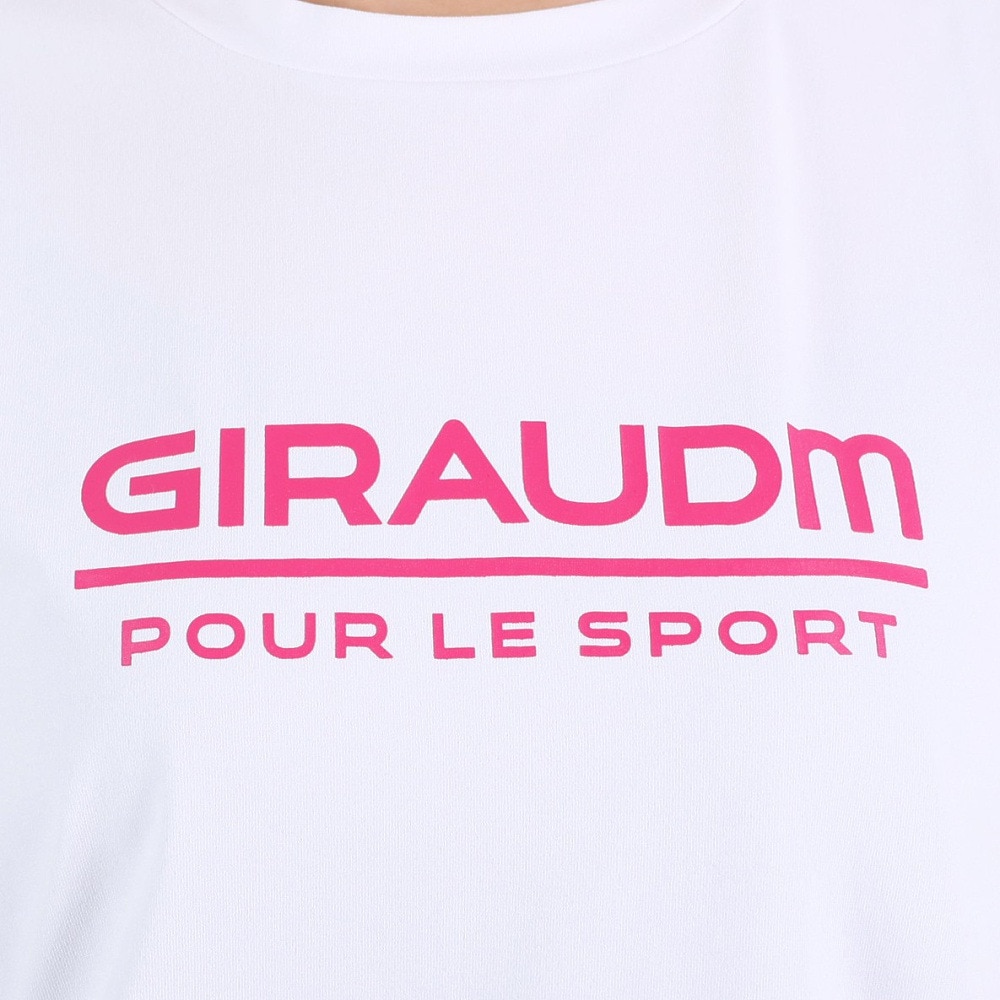 ジローム（GIRAUDM）（レディース）半袖Tシャツ レディース ドライプラス jarsey CT3S0041-TR864-GRCD WHT