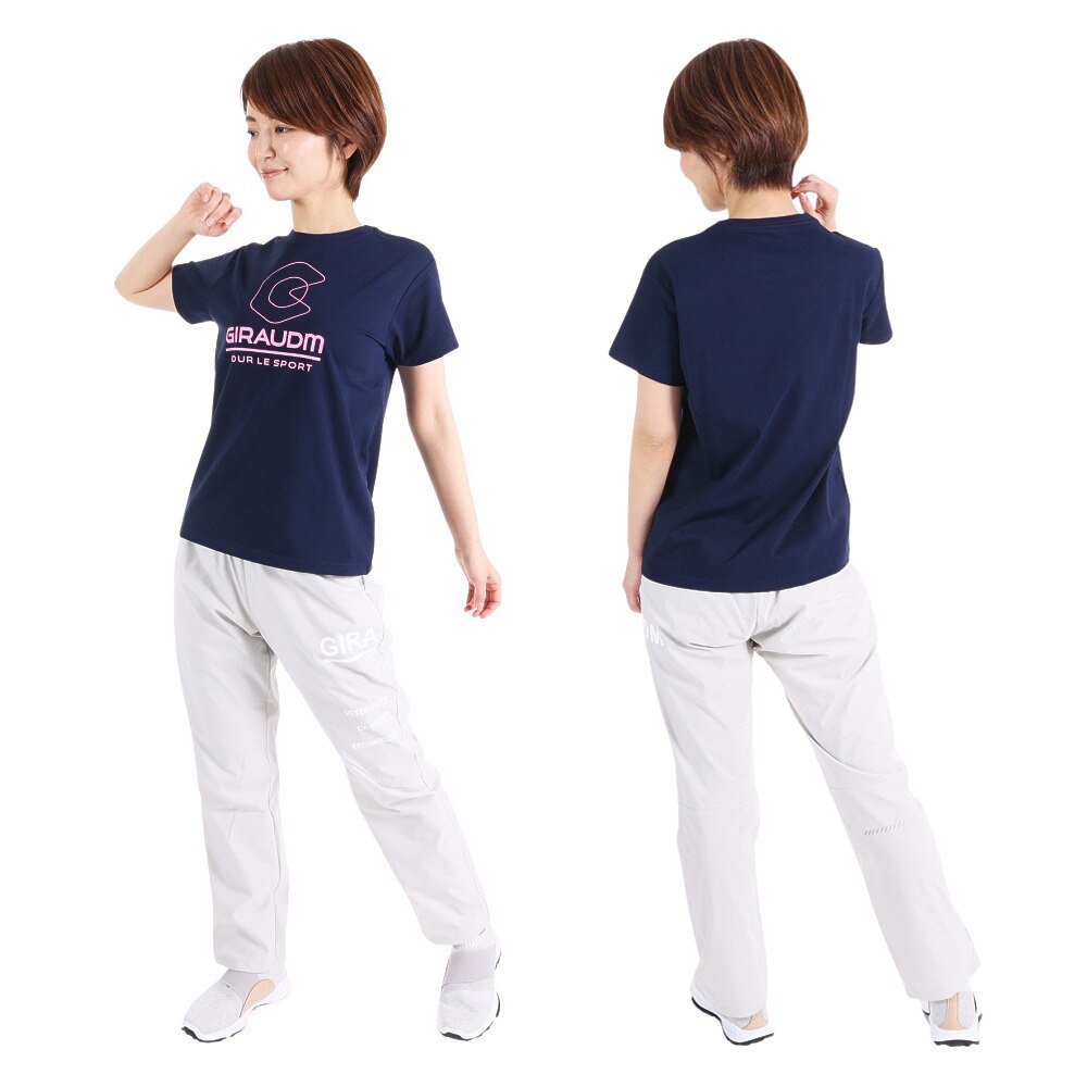 ジローム（GIRAUDM）（レディース）半袖Tシャツ レディース ドライプラス CT3S0042-TR864-GRCD NVY