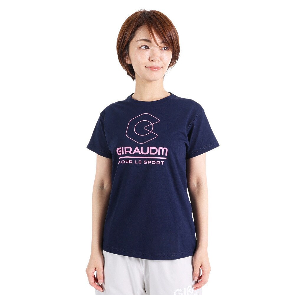ジローム（GIRAUDM）（レディース）半袖Tシャツ レディース ドライプラス CT3S0042-TR864-GRCD NVY