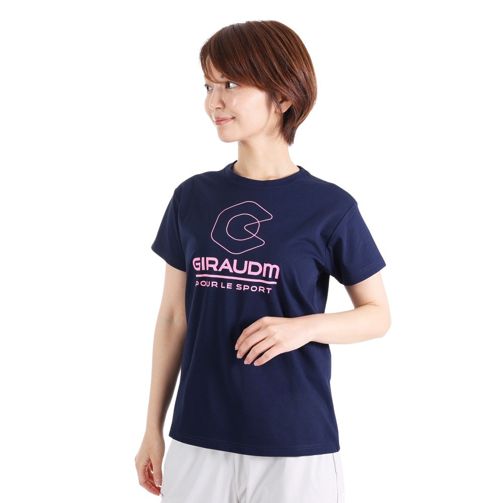 ジローム（GIRAUDM）（レディース）半袖Tシャツ レディース ドライプラス CT3S0042-TR864-GRCD NVY