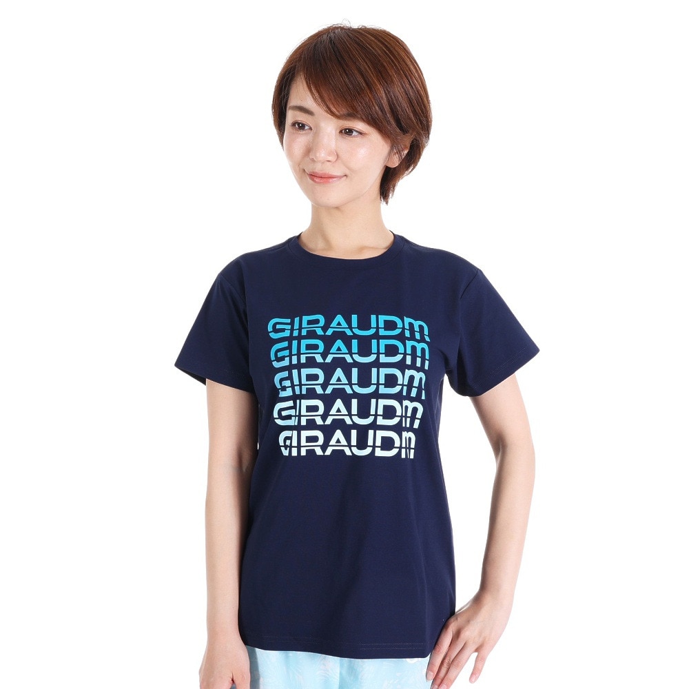 ジローム（GIRAUDM）（レディース）半袖Tシャツ レディース ドライプラス CT3S0043-TR864-GRCD NVY