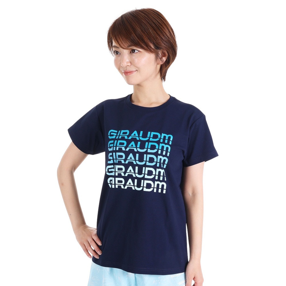 ジローム（GIRAUDM）（レディース）半袖Tシャツ レディース ドライプラス CT3S0043-TR864-GRCD NVY