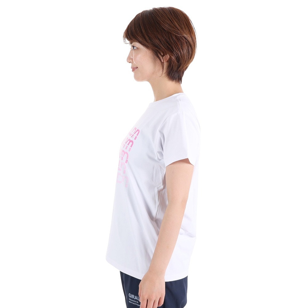 ジローム（GIRAUDM）（レディース）半袖Tシャツ レディース ドライプラス CT3S0043-TR864-GRCD WHT