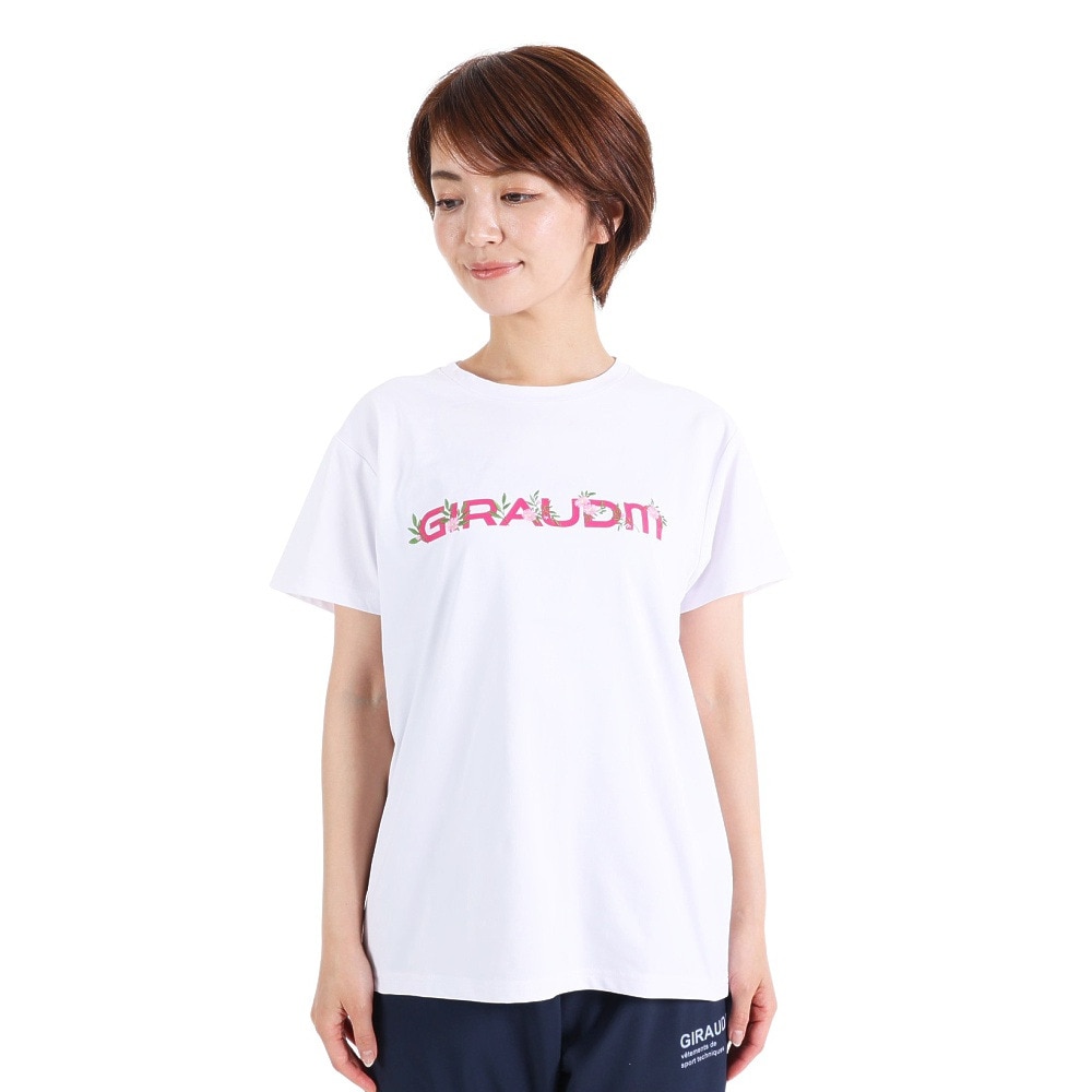 ジローム（GIRAUDM）（レディース）半袖Tシャツ レディース ドライプラス CT3S0044-TR864-GRCD WHT