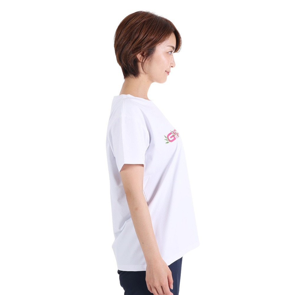 ジローム（GIRAUDM）（レディース）半袖Tシャツ レディース ドライプラス CT3S0044-TR864-GRCD WHT