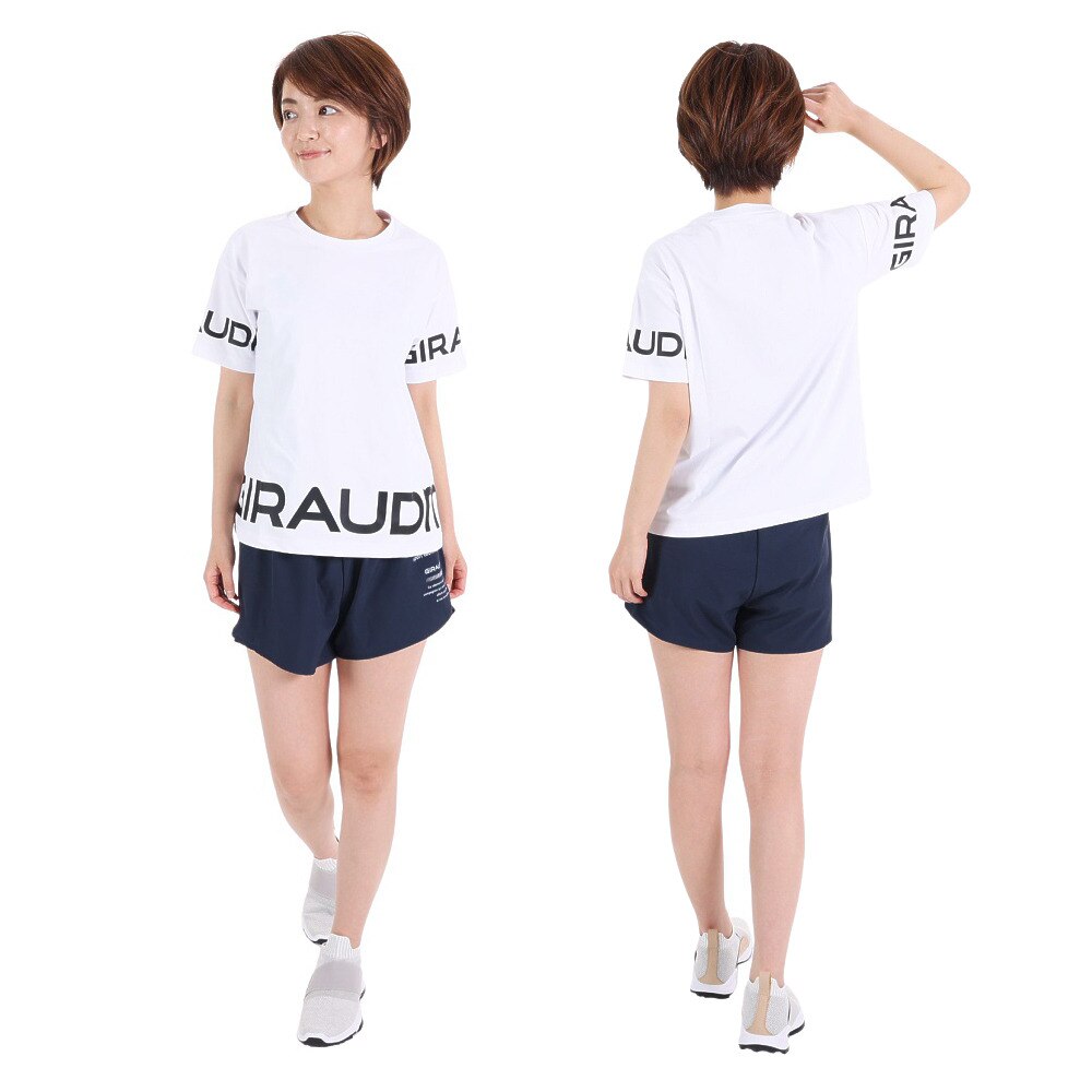 ジローム（GIRAUDM）（レディース）半袖Tシャツ レディース ドライプラス CT3S0045-TR864-GRCD WHT