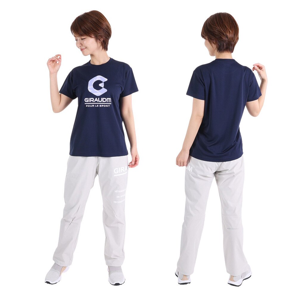 ジローム（GIRAUDM）（レディース）半袖Tシャツ レディース ドライプラス CT3S0046-TR864-GRCD NVY