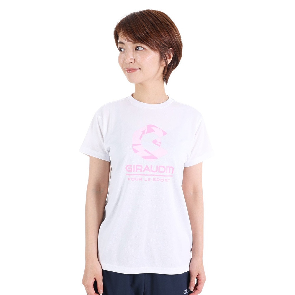 ジローム（GIRAUDM）（レディース）半袖Tシャツ レディース ドライプラス CT3S0046-TR864-GRCD WHT