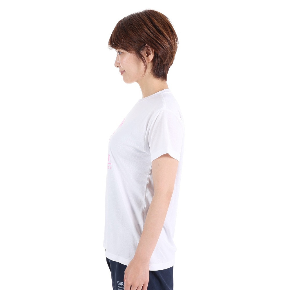 ジローム（GIRAUDM）（レディース）半袖Tシャツ レディース ドライプラス CT3S0046-TR864-GRCD WHT