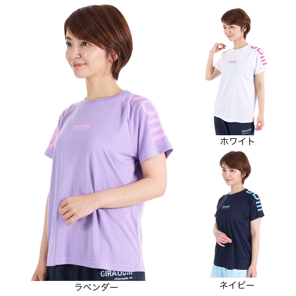 ジローム（GIRAUDM）（レディース）半袖Tシャツ レディース ドライプラス CT3S0047-TR864-GRCD WHT