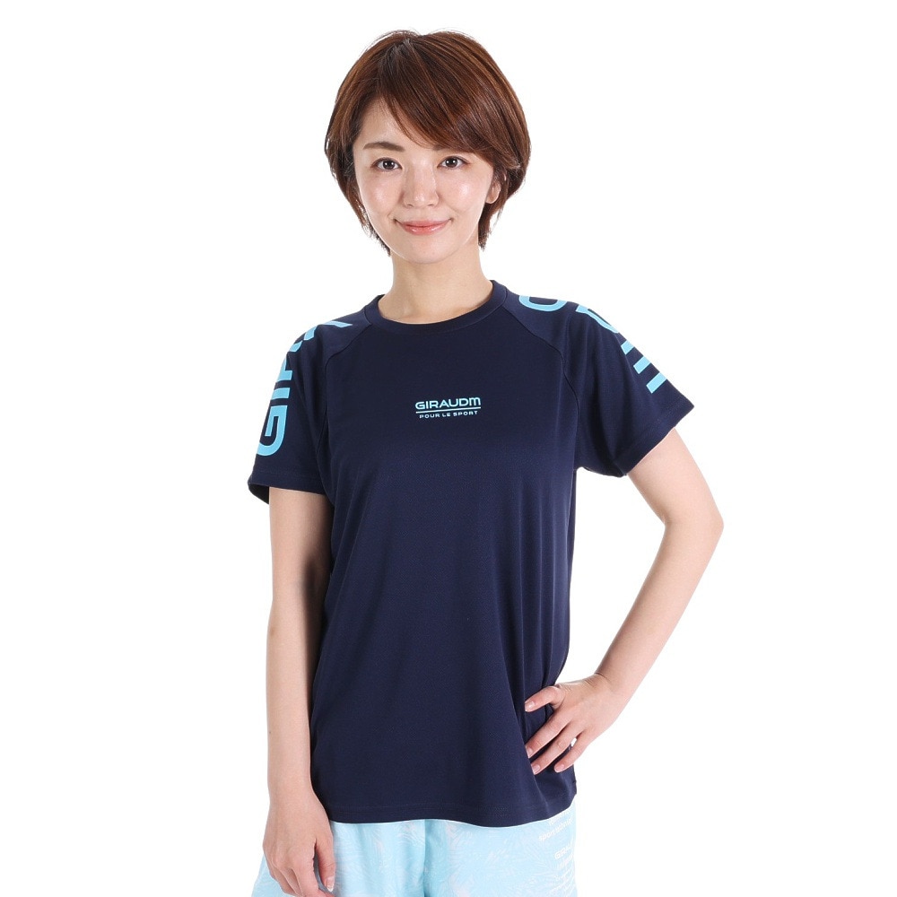 ジローム（GIRAUDM）（レディース）半袖Tシャツ レディース ドライプラス CT3S0047-TR864-GRCD NVY