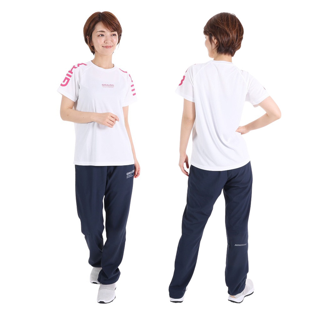 ジローム（GIRAUDM）（レディース）半袖Tシャツ レディース ドライプラス CT3S0047-TR864-GRCD WHT