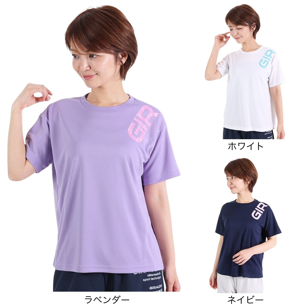 ジローム（GIRAUDM）（レディース）半袖Tシャツ レディース ドライプラス CT3S0048-TR864-GRCD WHT