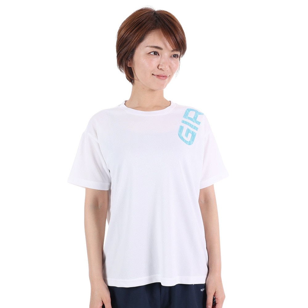 ジローム（GIRAUDM）（レディース）半袖Tシャツ レディース ドライプラス CT3S0048-TR864-GRCD WHT